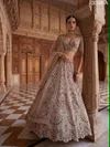 3038 A and B Premium Net Embroidery Designer Lehenga Choli
